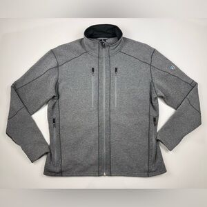 Kuhl Interceptr Jacket Mens XXL Gray Full Zip Fleece Hiking Outdoor Trail